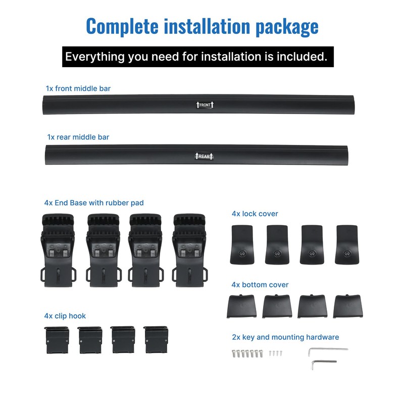 SNIXWOO Fits 2009-2012 Toyota RAV4, Upgrade 260 LBS Lockable Roof
