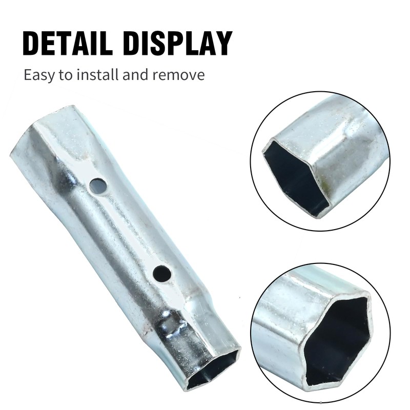 EATAKWARD Steel Water Heater Element Wrench Socket, 1-1/16x1-1/2x6 Inches Dual