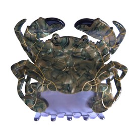 Funny Crab Hair Clip,Acetate Hair Clip,Big Claw Clip for Women,Green