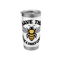Bee Pollinator Garden Wildlife Flowers Bee Stainless Steel Insulated Tumbler