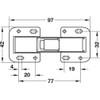 Gedotec Screw-On Hinge Carvan Hinge Easy Mont | Cabinet Door