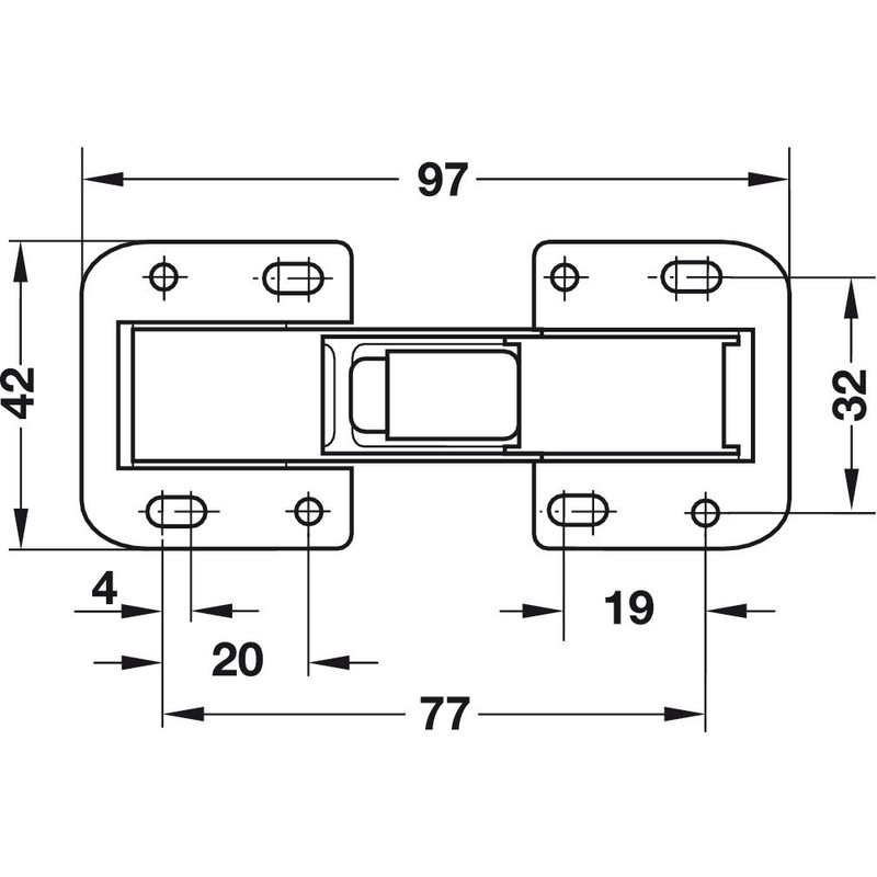 Gedotec Screw-On Hinge Carvan Hinge Easy Mont | Cabinet Door