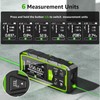 Huepar Dual Laser Measuring Tool, 656Ft Green-Beam Bilateral Digital Laser