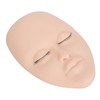Eyelash Extension Mannequin Head with 6 Pair Replacement Eyelids Soft