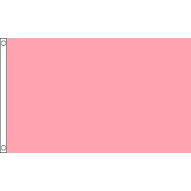 Plain Pink Flag 5ft x 3ft
