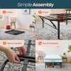 Linenspa Folding Metal Platform Bed Frame - No Box Spring