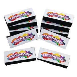 Colorations Dual Use Dry Erase/Chalkboard Eraser - Set of 10 (Item # CBE)