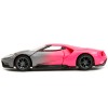 DCD 2017 Ford GT Gray Metallic and Pink Gradient "Pink Slips" Series 1/32 Diecast Model Car by Jada