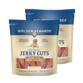 Golden Rewards Pack of 2, Premium All Natural Jerky Cuts, Made with Real Chicken, 36 Ounce