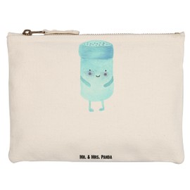 Mr. & Mrs. Panda M Make-Up Bag BestFriends-Salt, White, Hand drawn