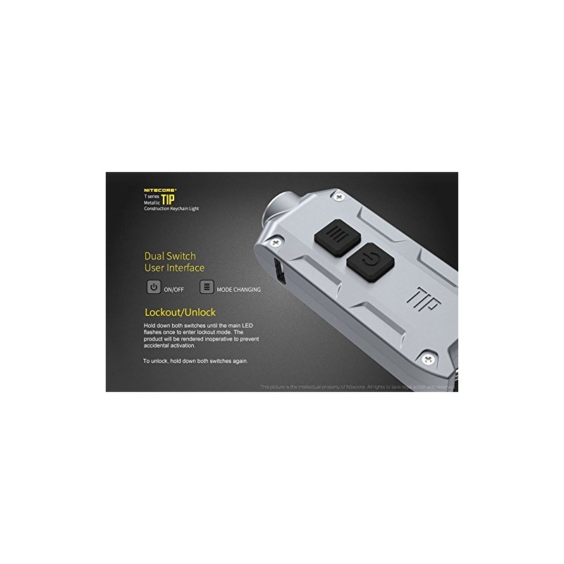 Nitecore Tip Winter Edition Rechargeable Keychain Light -360 Lumens -