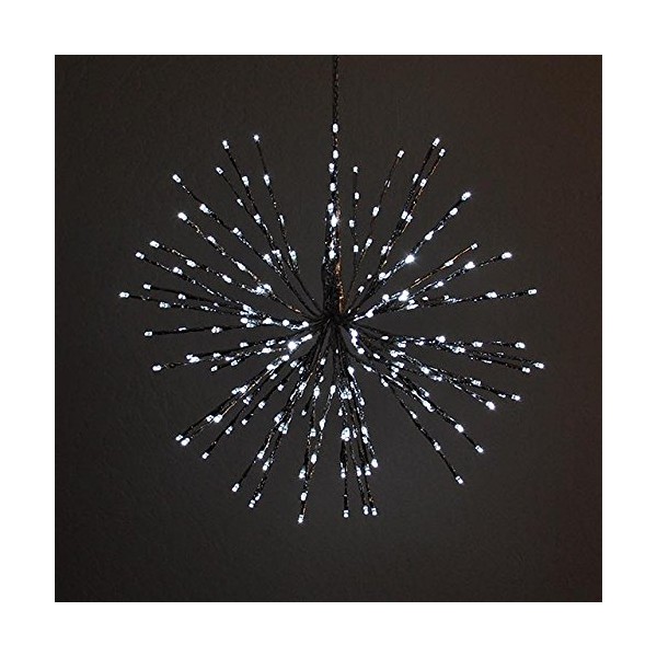 LEDwholesalers 18-Inch Diameter 5-Function White and Blue Starburst Light with 240 LEDs, X075W+B