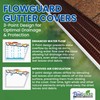 FlowGuard USA Made Professional DIY 5 Inch 50-Year Gutter Cover