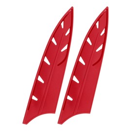 uxcell 2 Pcs Knife Cover Sleeves, 8.7" x 2" PP Knives Edge Guard Blade Protector Universal Knife Sheath for Home Kitchen, Red