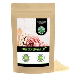 Garlic powder (500g, 1.1lb), ground garlic, 100% natural from gently dried garlic, without additives, vegan