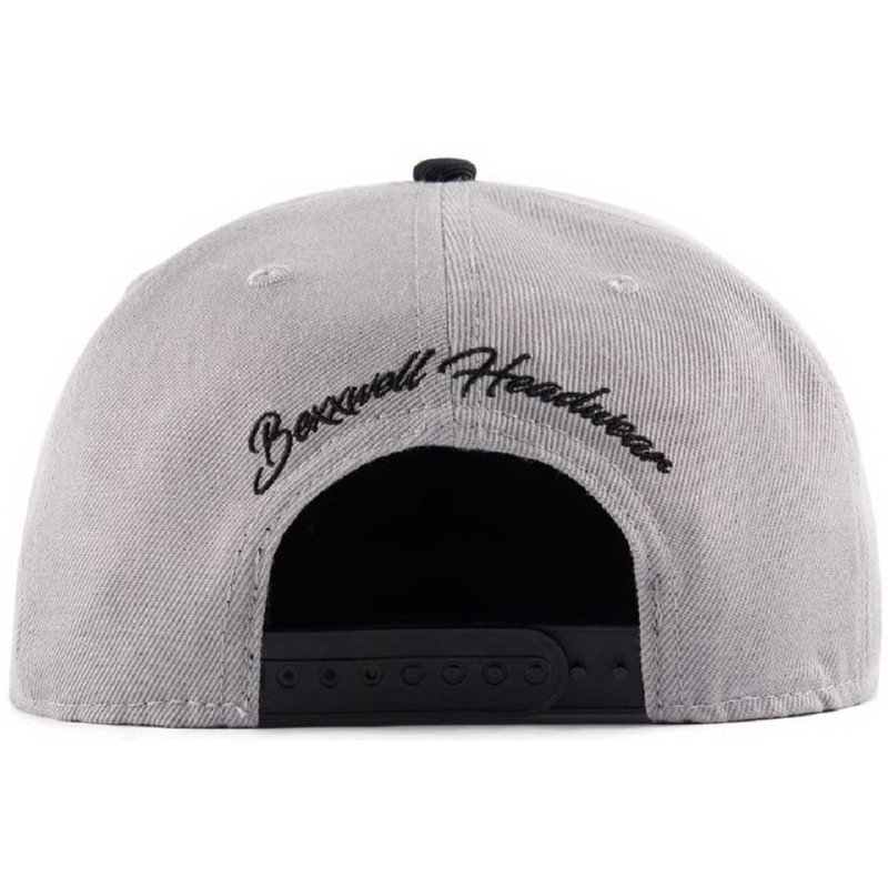 Bexxwell Snapback Cap Grey/Black with Anchor (Optimal Fit, Cap, Black,