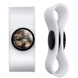 GRAPHICS & MORE Labyrinth Group of Goblins Shocked Awe Headphone Earbud Cord Wrap - Charging Cable Manager - Wire Organizer Set of 2 - White