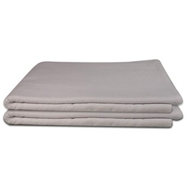 Deluxe Flannel Flat Massage Table Sheets by NRG - 100% Cotton Flannel Massage Linens - 160 GSM, 200 Thread Count - Soft Double Brushed Cotton - Oversized for Better Coverage - 63" x 100" - Color White