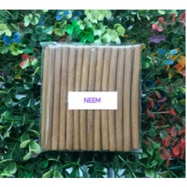Incense Dhoop Sticks Pack of (25 Sticks with Stand) - 100% Natural bambooless Incense Dhoop Sticks - Traditional Indian Incense (No Damaged Sticks Hand Sorted Packet) (Neem)