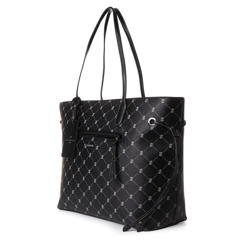 Lazarotti Palermo Women's Shopper Bag, Tote Bag with Side Drawstrings,