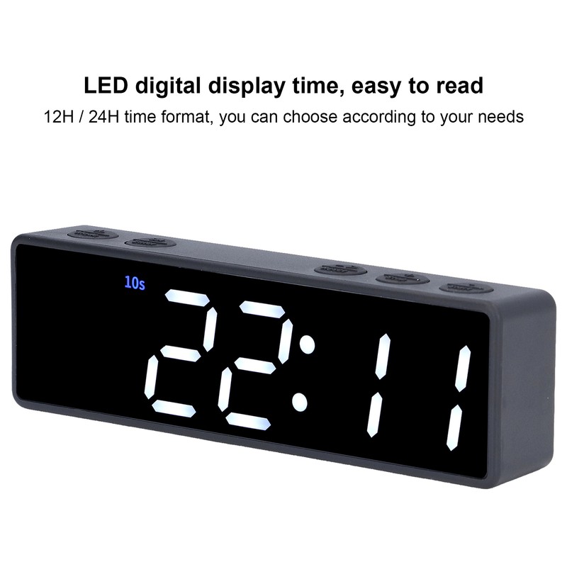 Training Timer LED Digital Timer Multifunctional Electronic Desktop Clock for