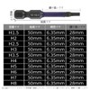 Electric Screwdriver Bit Set, Hex Bit, Set of 10, H1.5mm-8mm,