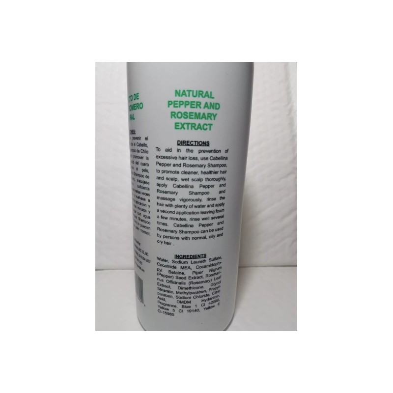 SHAMPOO CHILE ROMERO CABELLINA PEPPER & ROSEMARY 32 FL OZ