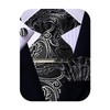 ROBERTO GABBANI Mens White and Black Paisley Tie and Pocket