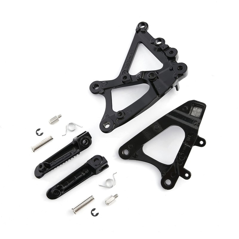 Front Footrest Foot Pegs w/Bracket Fit For Yamaha YZF R1