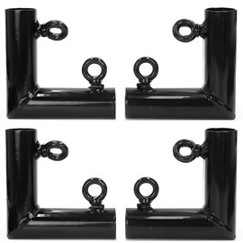 Aoneky 1 3/8'’ L Shaped Corner Canopy Fitting - Fits 1'' EMT - Cage Frame Corner Kit for Golf Basebal Batting Cage (4pcs Set)