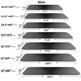 Exercise Equipment Mat,Treadmill Mat, Exercise Bike Trainer Mat, Fitness Home Gym Mat, Elliptical Mat,Spin Bike Mat,Small And Large Exercise Mat,Workout Pads For Floor,Workout Matt For home Gym Carpet