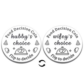 Valentine's Day Gifts for Him Her Husband Gifts for Men Husband Wife Anniversary Birthday Gifts for Women Men Boyfriend Girlfriend Food Decision Coin Gifts for Couple Wedding Gifts for Newlyweds