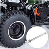 BUGUUYO Motorcycle Metal Axle Kit with Bolts Front and Rear