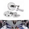 KEEPDSGN 7/8" Bar End Chrome Motorcycle Rearview Mirror Fit For