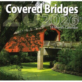 2026 Covered Bridges Full Size Wall Calendar for Planning, Scheduling, and Organizing