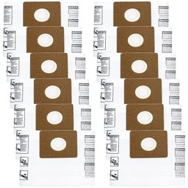 12 Pack 90667 Filter Bags, Type A Collection Bag Compatible with Shop-Vac 1-1.5 Gallon All Around Vacuum