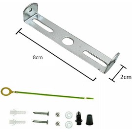 DC Voltage Lighting Fixture Ceiling Plate Bracket Pendant Light Fitting Fixing Ceiling Lamp Cover Rose Plate Bracket with Accessories for Home Office Ceiling Lamp Silver