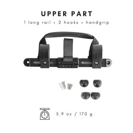 Vincita Bike Pannier Hardware Kit - Convert Any Bag Into Bicycle Pannier - One Set of Pannier Mounting Attachment Hardware (Rack Diameter Up to 20 mm)