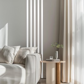 Lunghaa Peel and Stick Metal Finish Molding Trim, Stainless Steel Strip for Wall, Mirror Frame, Fireplace and Craft Decoration (Glossy Silver, 19.7 ft x 1 in)