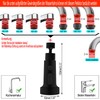 Black Tap Attachment 360° Rotatable Swivel Aerators for Taps, Kitchen