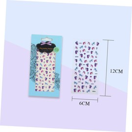 DOITOOL Unicorn Boys and Girls Nail Stickers 3 Sheets Nail Art Decals DIY for Boys and Girls' Manicure