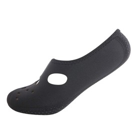 Boolavard Water Sports Shoes Barefoot Quick Drying Aqua Yoga Socks Slip-On for Men Women Children, Upper with black hole