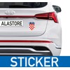 outlaw-rats Croatia Sticker Flag – Car Motorcycle PC Quad Model