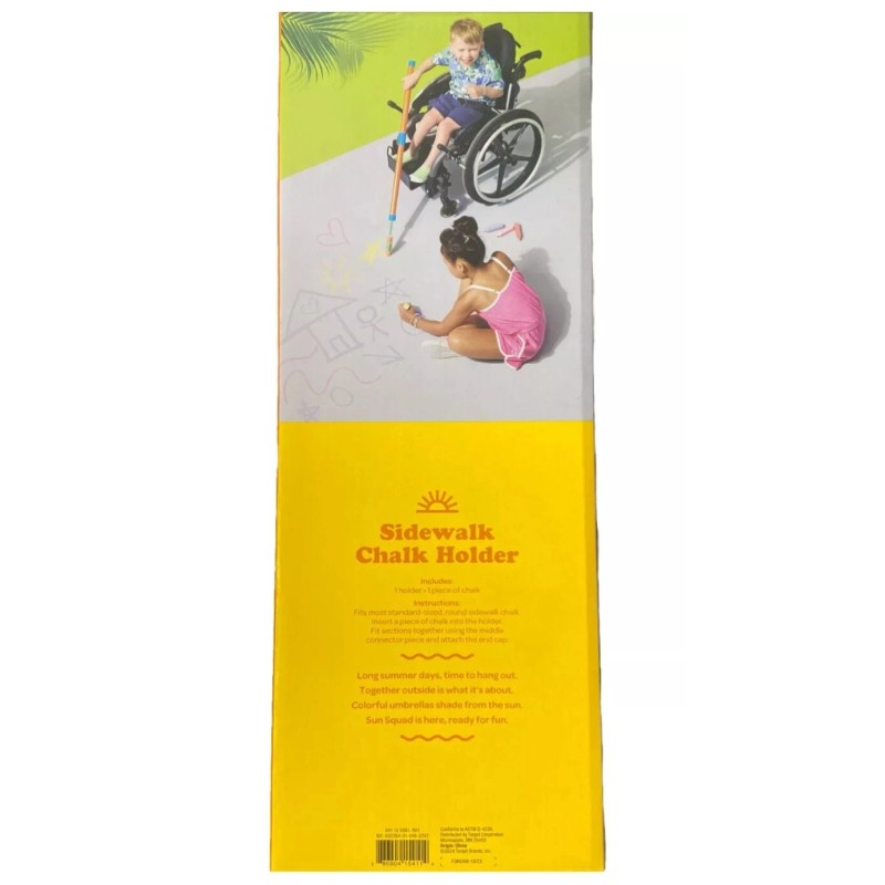 Sun Squad NEW Sun Squad 3' Long Handle Sidewalk Chalk