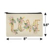 Love and Flowers Makeup Cosmetic Bag Organizer Pouch