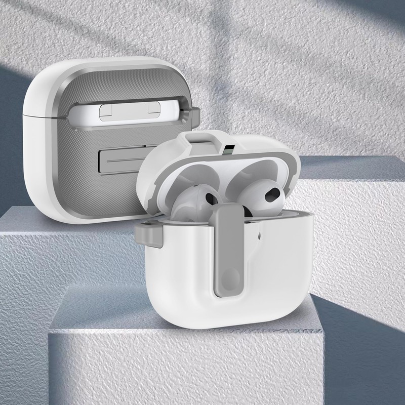 ARGOO Funda para AirPods 4 Generacion Cierre Magnético Expulsión Automática,
