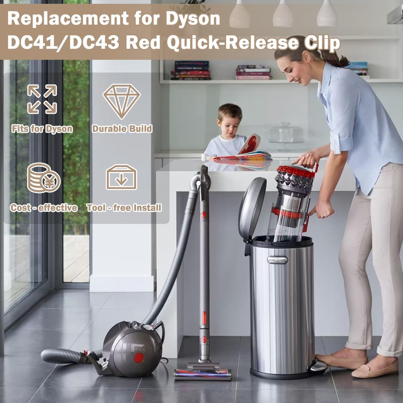 Showingo Vacuum Cleaner Canister Button Release Red Clip and Latch