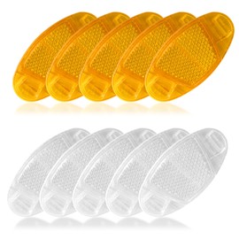 VEHYEGOI 10 Pieces Of Bicycle Reflective Sheets, Safety Warning Reflective Sheets, Night Riding Equipment, Bicycle Accessories