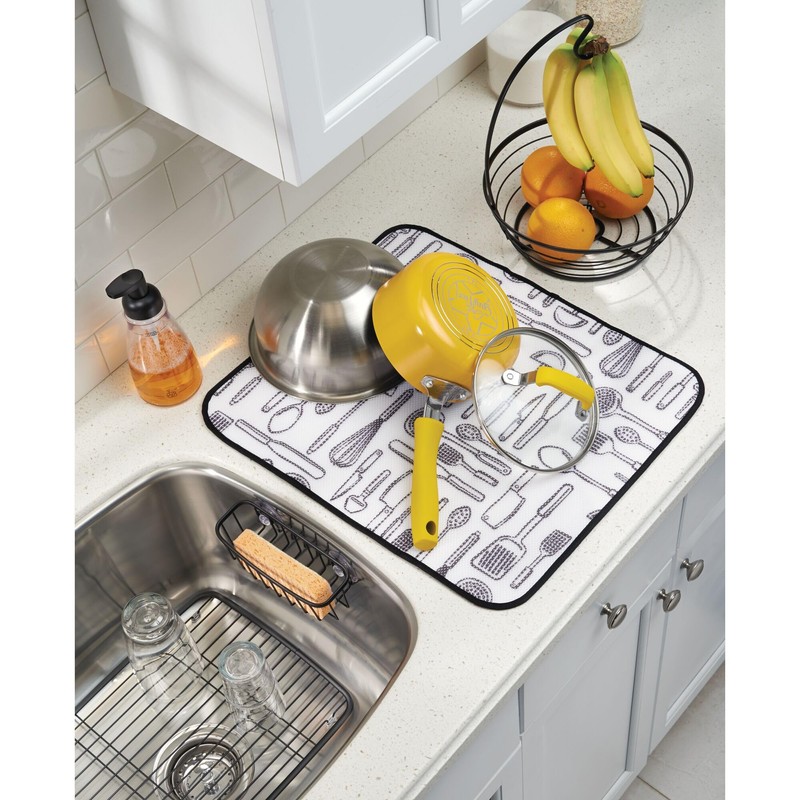 iDesign Refillable Foaming Soap Dispenser for Kitchen or Bathroom Vanity