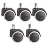 WAGNER swivel chair castors/office chair castors - 5pcs. set -
